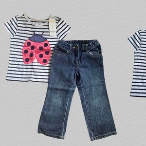 Gymboree Ladybug shirt and jeans